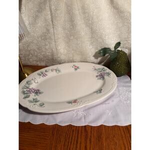 Vintage Pfaltzgraff Grapevine Oval Serving Platter 14 inches
